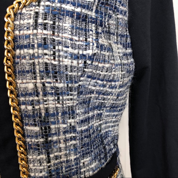 ❌SOLD❌Boston Proper Tweed Front Chain Jacket - Picture 6 of 8